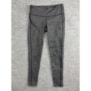 Athleta Leggings Womens Small Black Gray Herringbone Yoga Pants Full Length